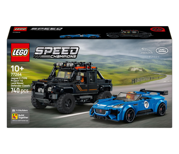 LEGO SPEED CHAMPIONS 77264 Jaguar Project 7 i Land Rover Defender - 1547435 - zdjęcie